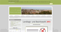 Desktop Screenshot of aichavormwald.de